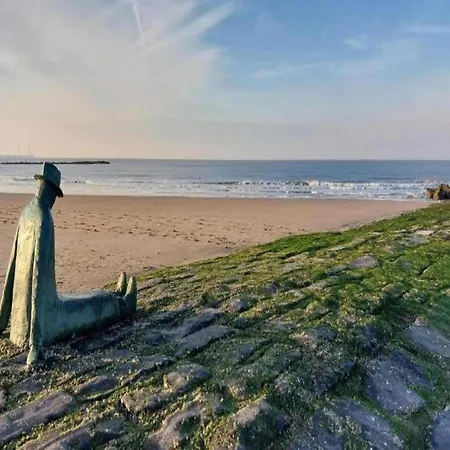 On Belgian Coast Near Beaches Knokke-Heist